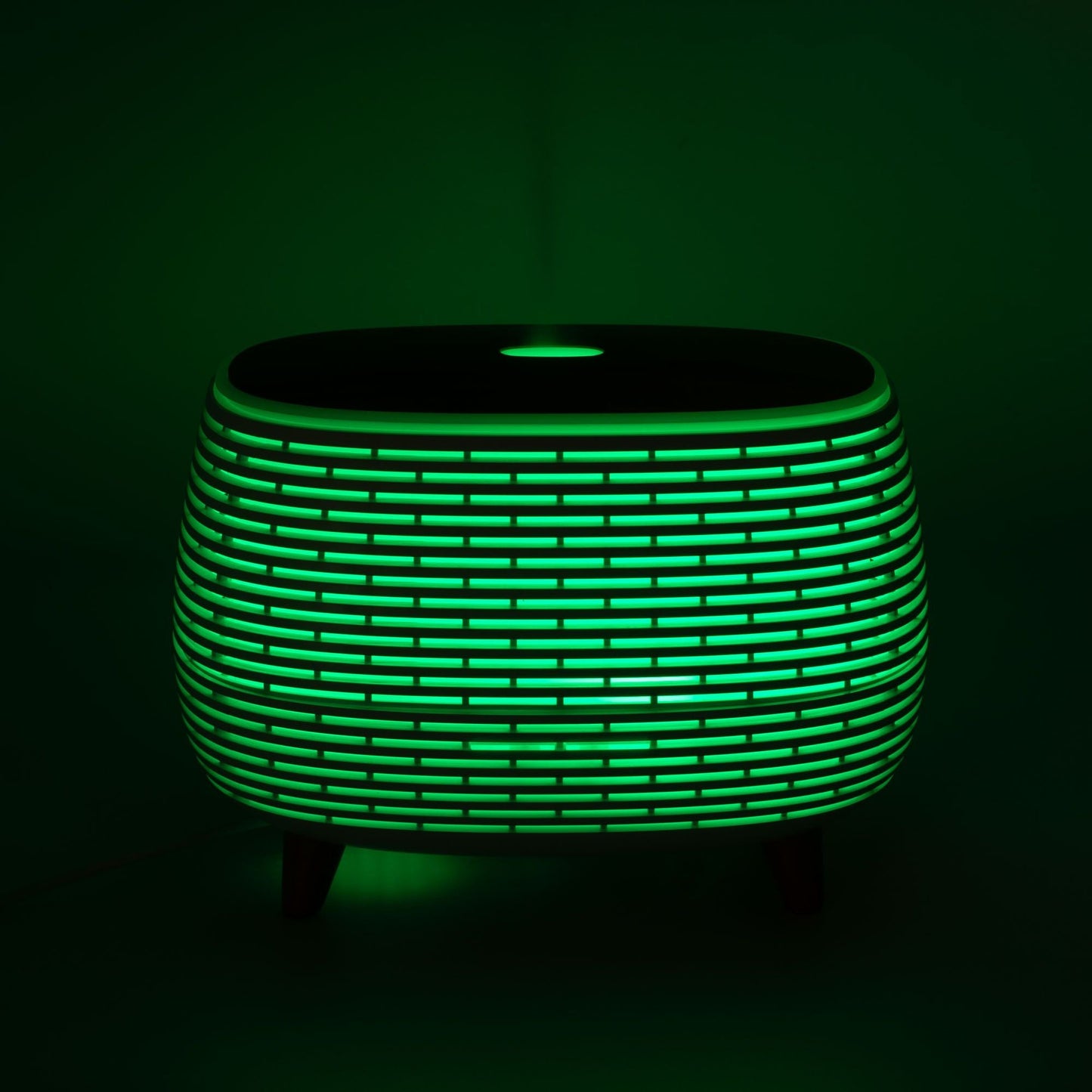 Futuristic Ribbed Aroma Diffuser with Colour - Changing Light - Luna Panther