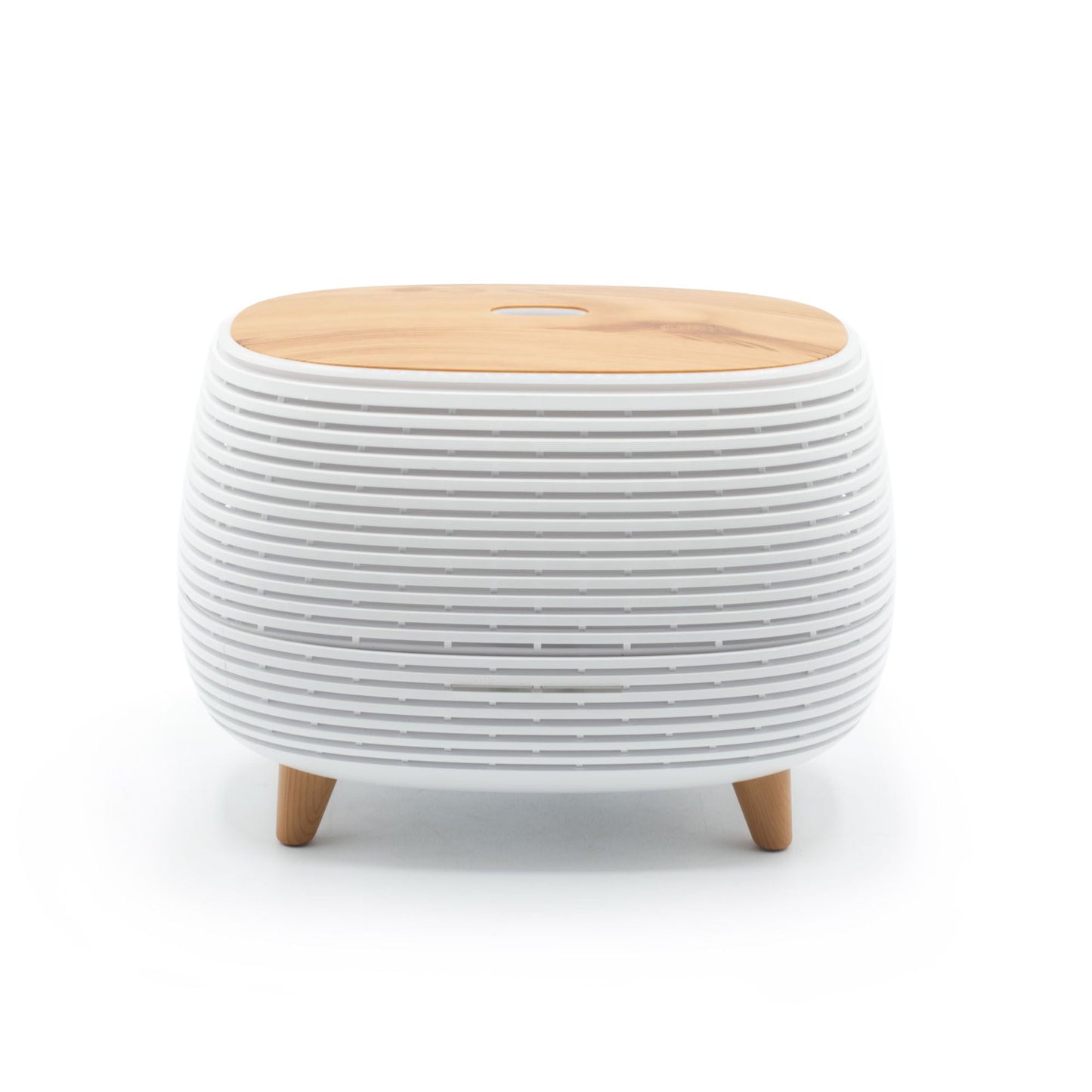 Futuristic Ribbed Aroma Diffuser with Colour - Changing Light - Luna Panther
