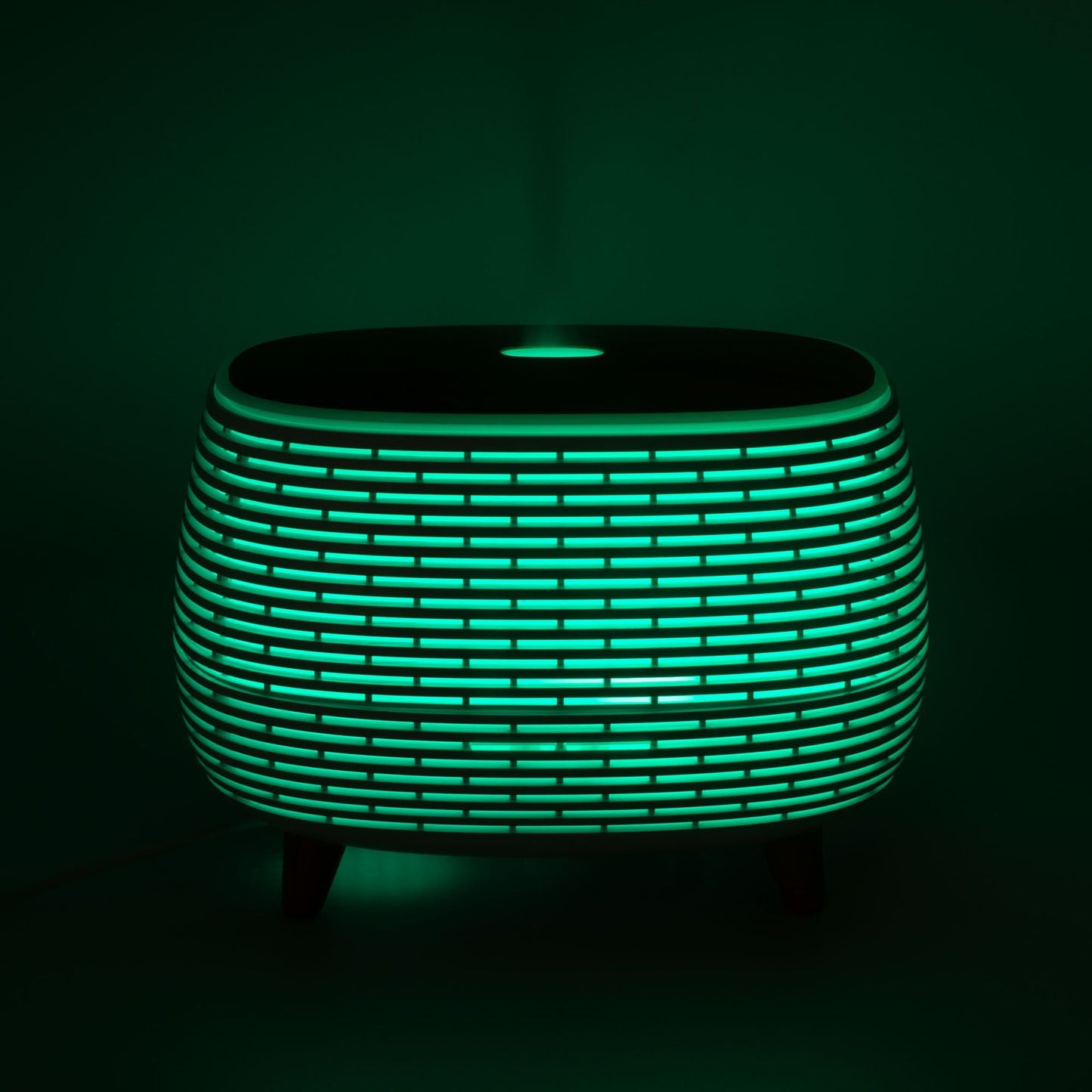 Futuristic Ribbed Aroma Diffuser with Colour - Changing Light - Luna Panther