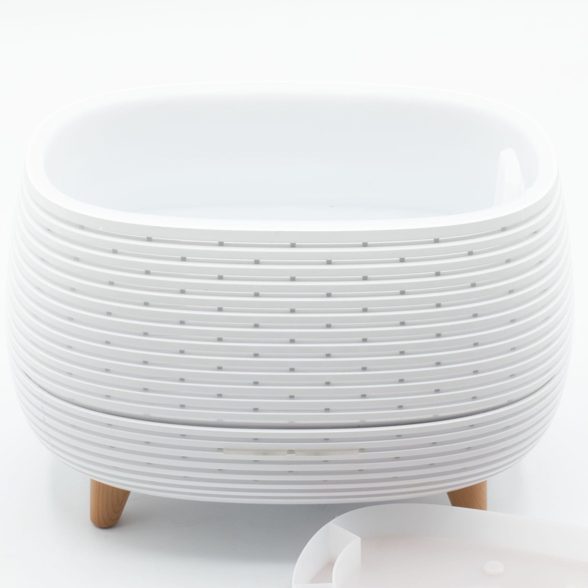 Futuristic Ribbed Aroma Diffuser with Colour - Changing Light - Luna Panther