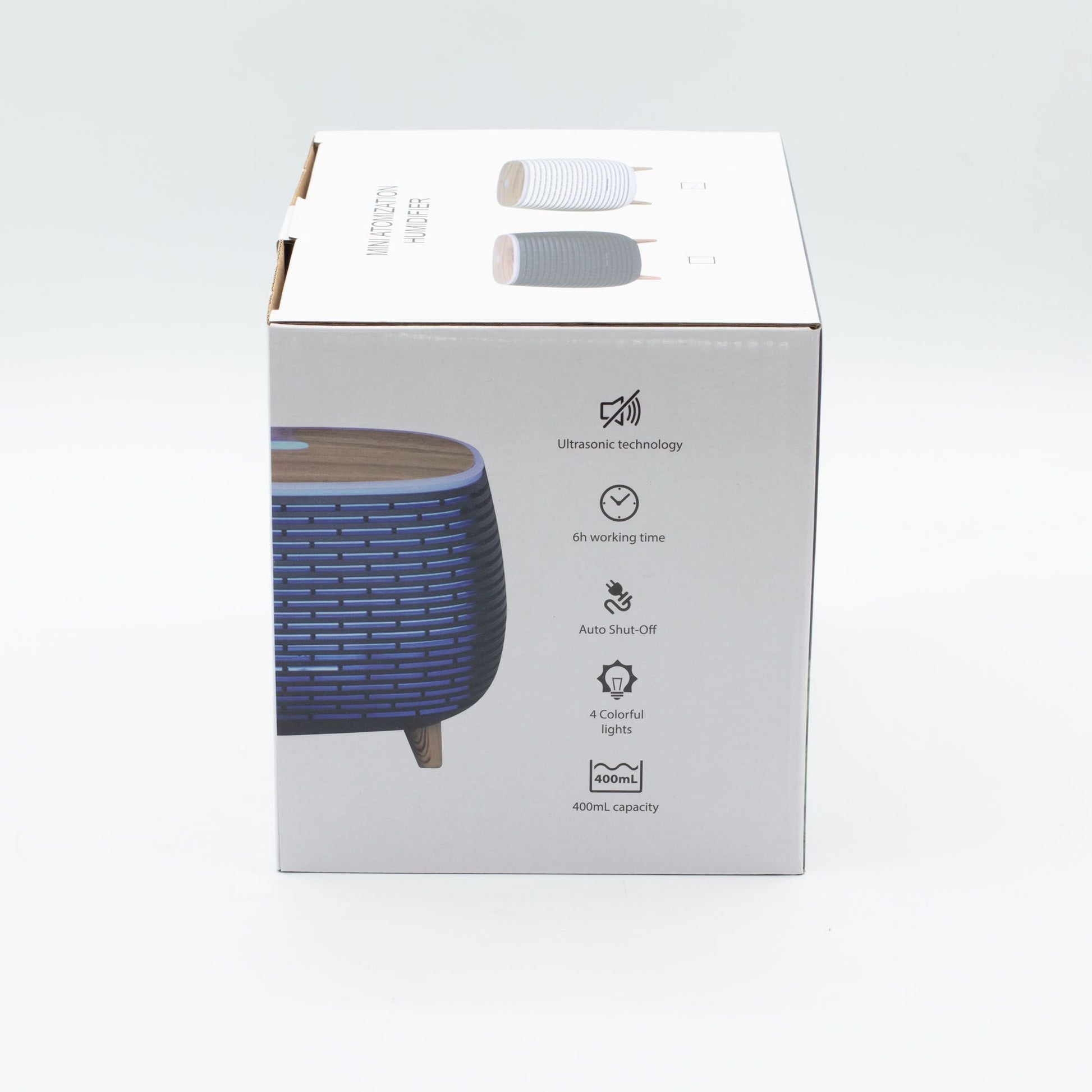 Futuristic Ribbed Aroma Diffuser with Colour - Changing Light - Luna Panther