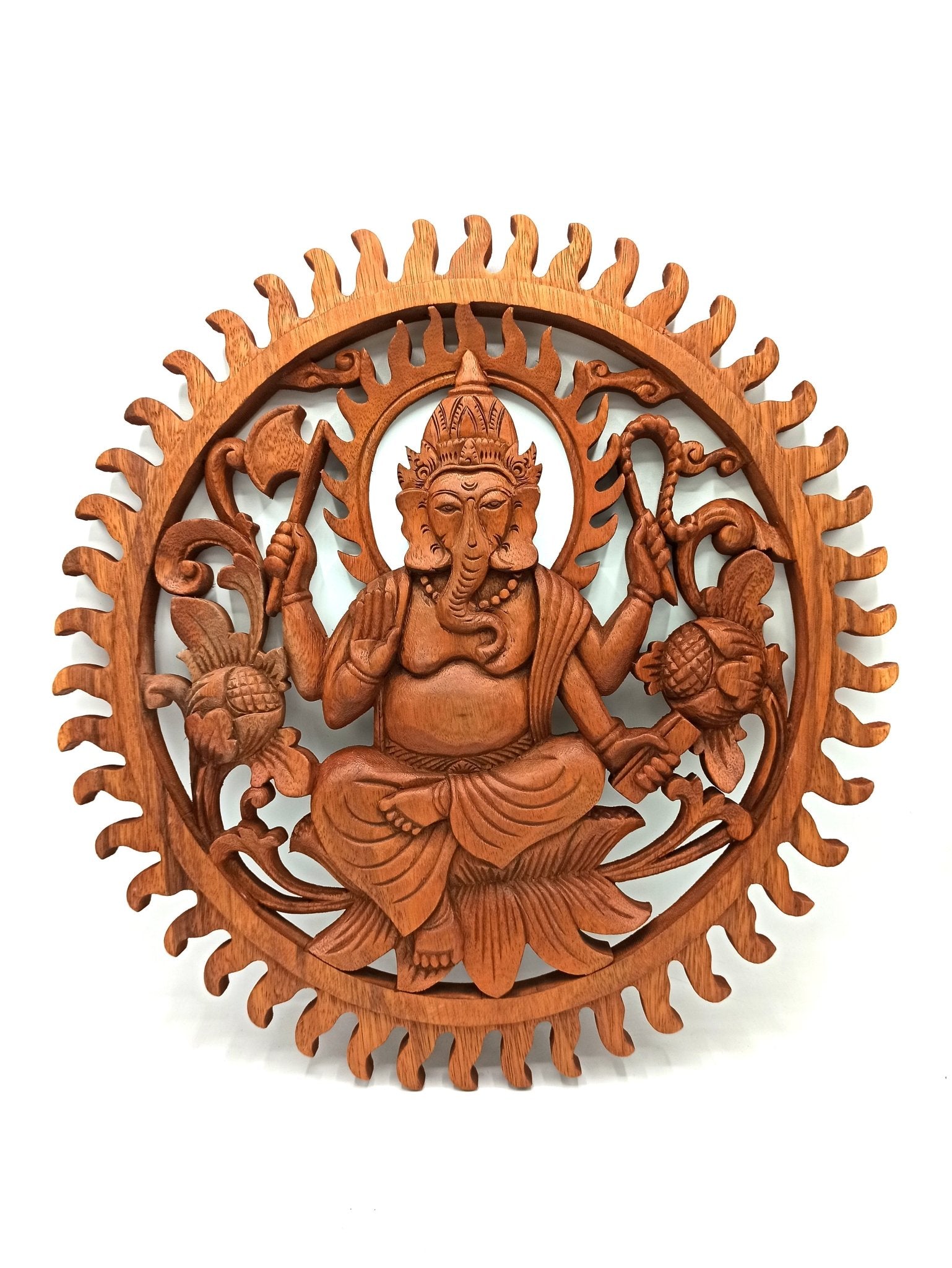 Polished Ganesh Panel - 40cm featuring natural patterning and unique variations - Luna Panther