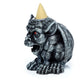 Polished Gargoyle Backflow Incense Burner 1 featuring natural patterning and unique variations - Luna Panther