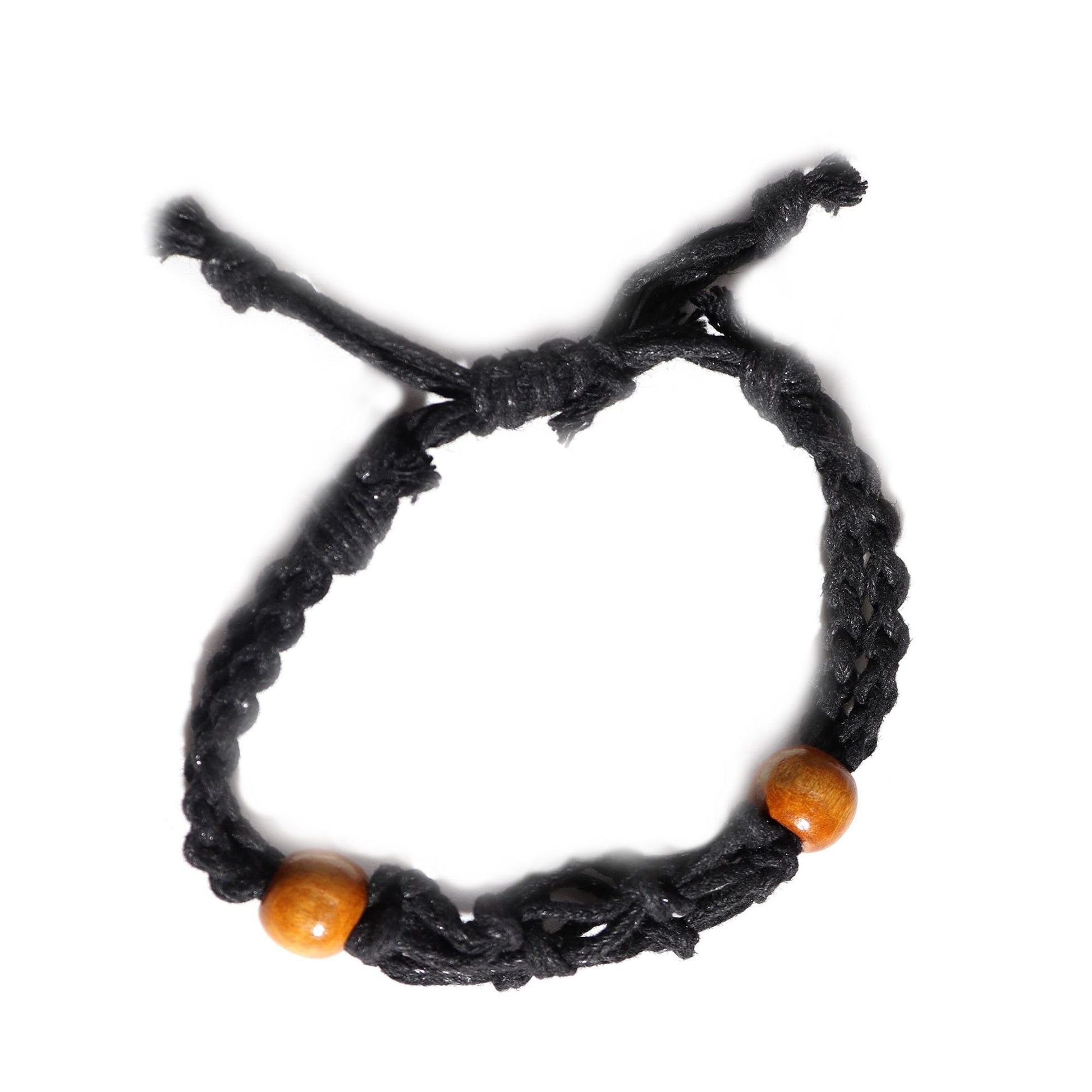 Gemstone Bracelet Cord - Black - Luna Panther