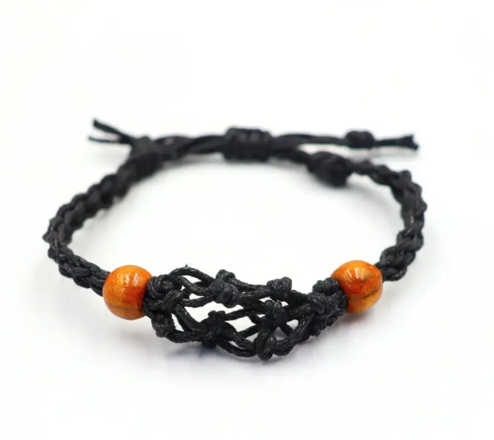 Gemstone Bracelet Cord - Black - Luna Panther