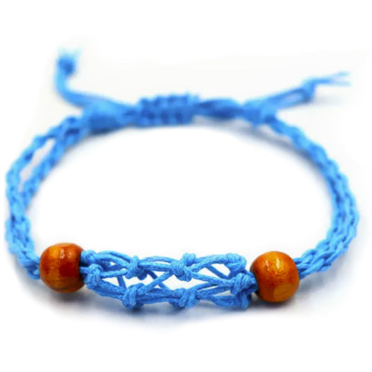 Gemstone Bracelet Cord - Blue - Luna Panther