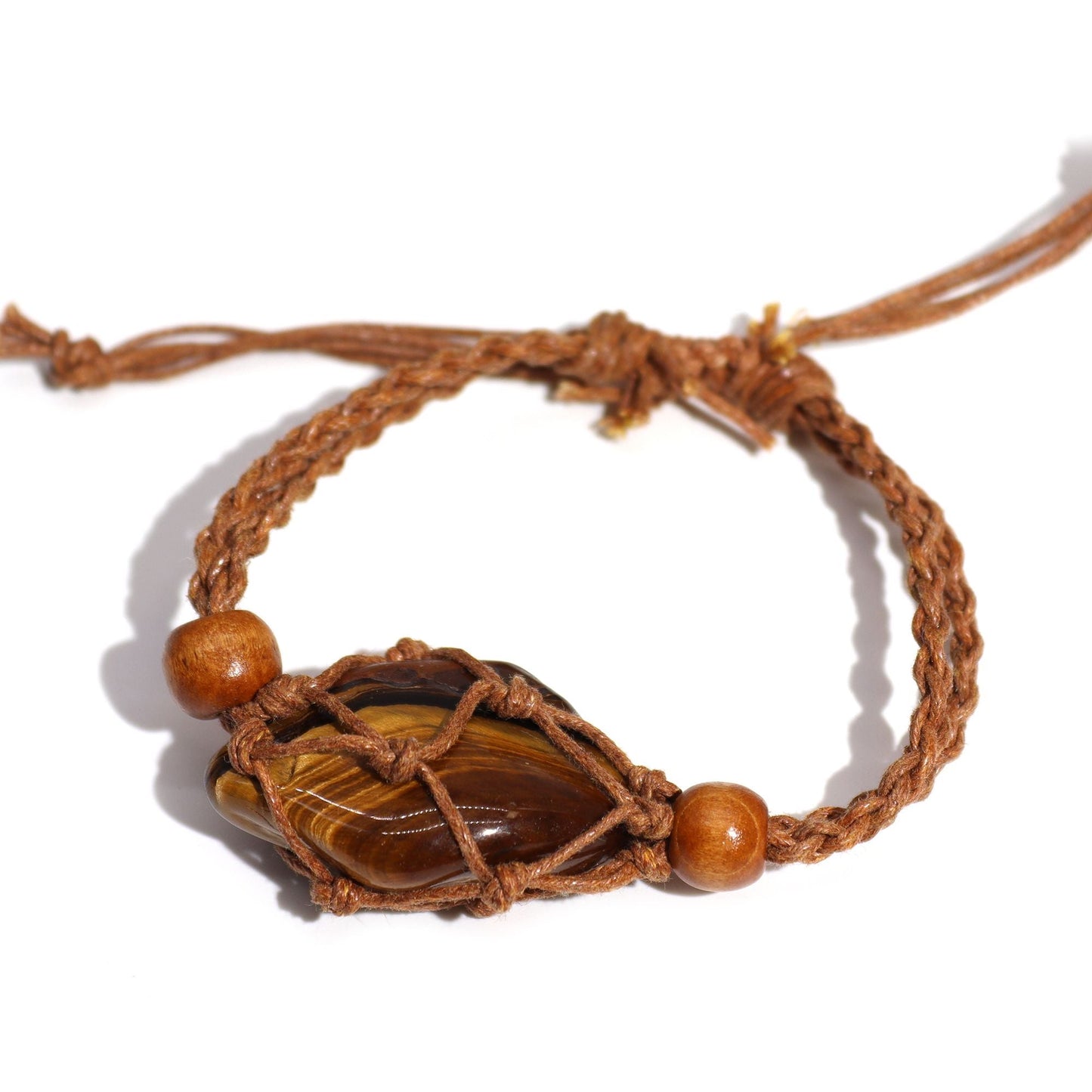 Gemstone Bracelet Cord - Brown - Luna Panther