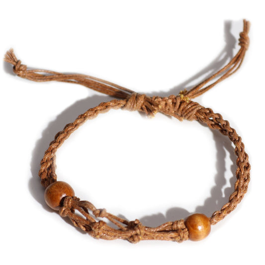 Gemstone Bracelet Cord - Brown - Luna Panther alternate view