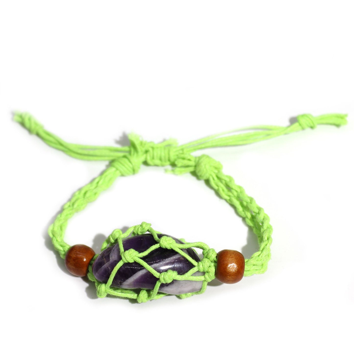 Gemstone Bracelet Cord - Green - Luna Panther