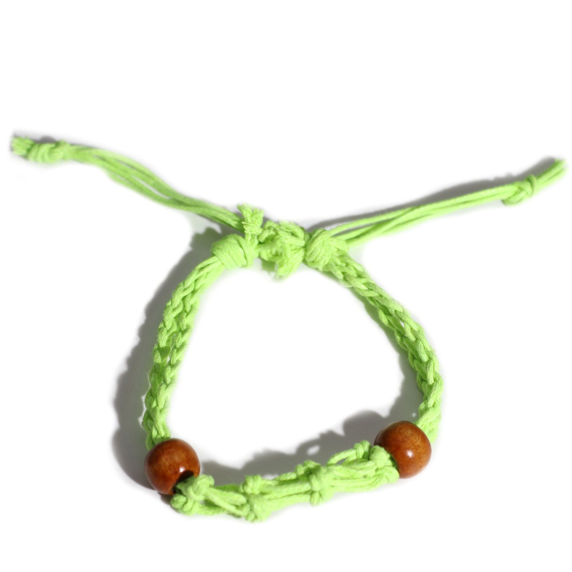 Gemstone Bracelet Cord - Green - Luna Panther
