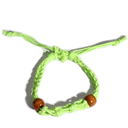 Gemstone Bracelet Cord - Green - Luna Panther alternate view