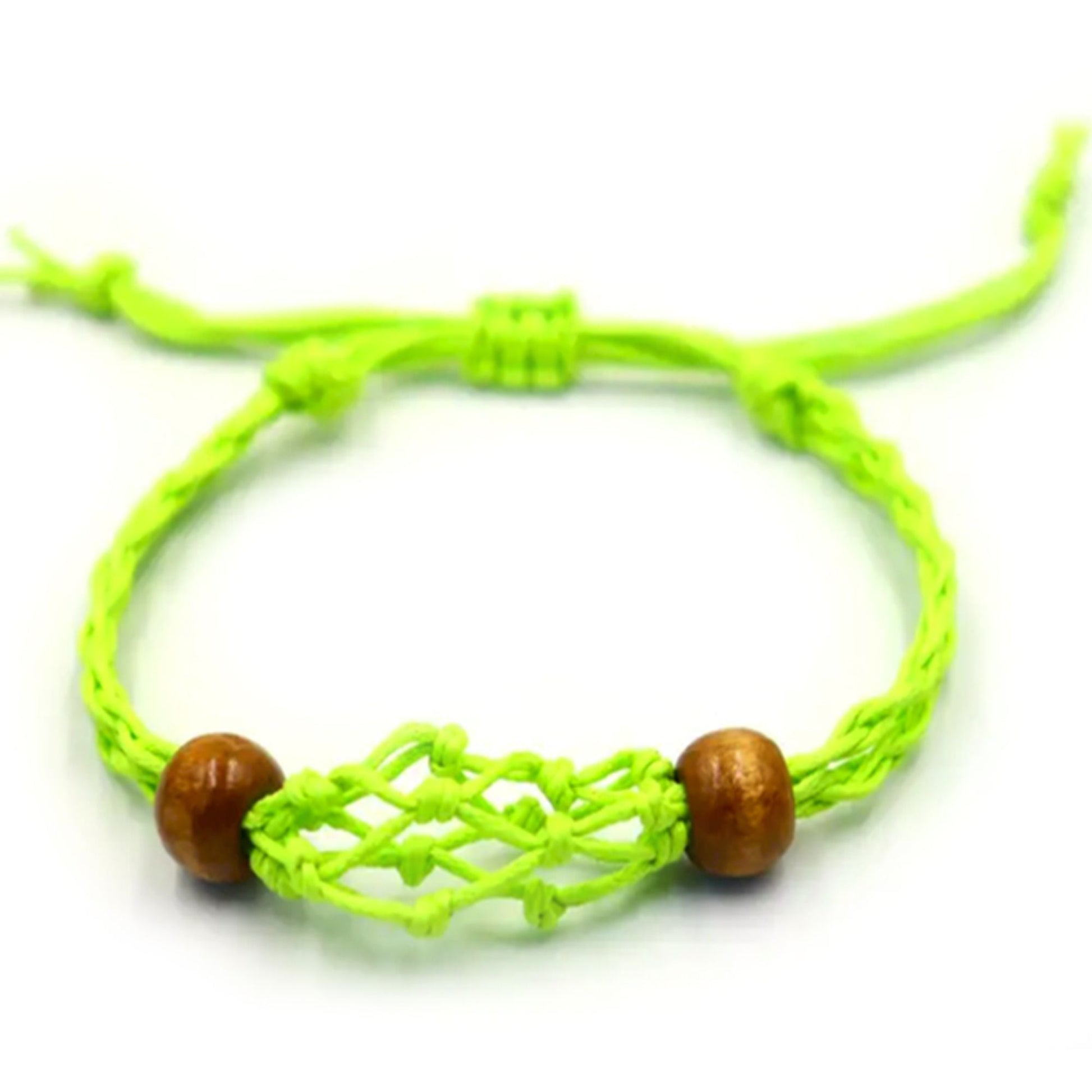 Gemstone Bracelet Cord - Green - Luna Panther