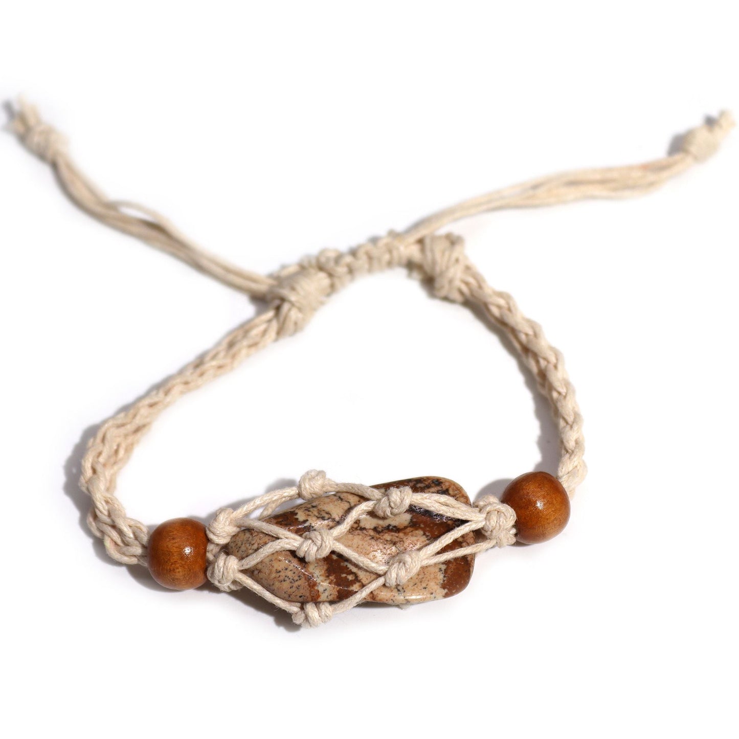 Gemstone Bracelet Cord - Natural - Luna Panther