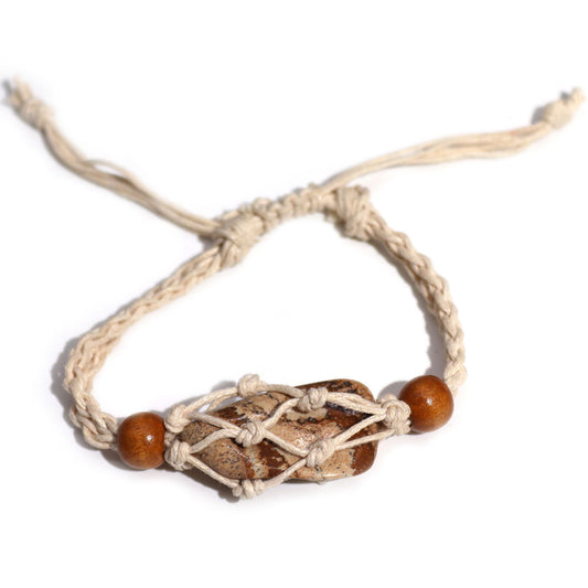 Gemstone Bracelet Cord - Natural - Luna Panther alternate view