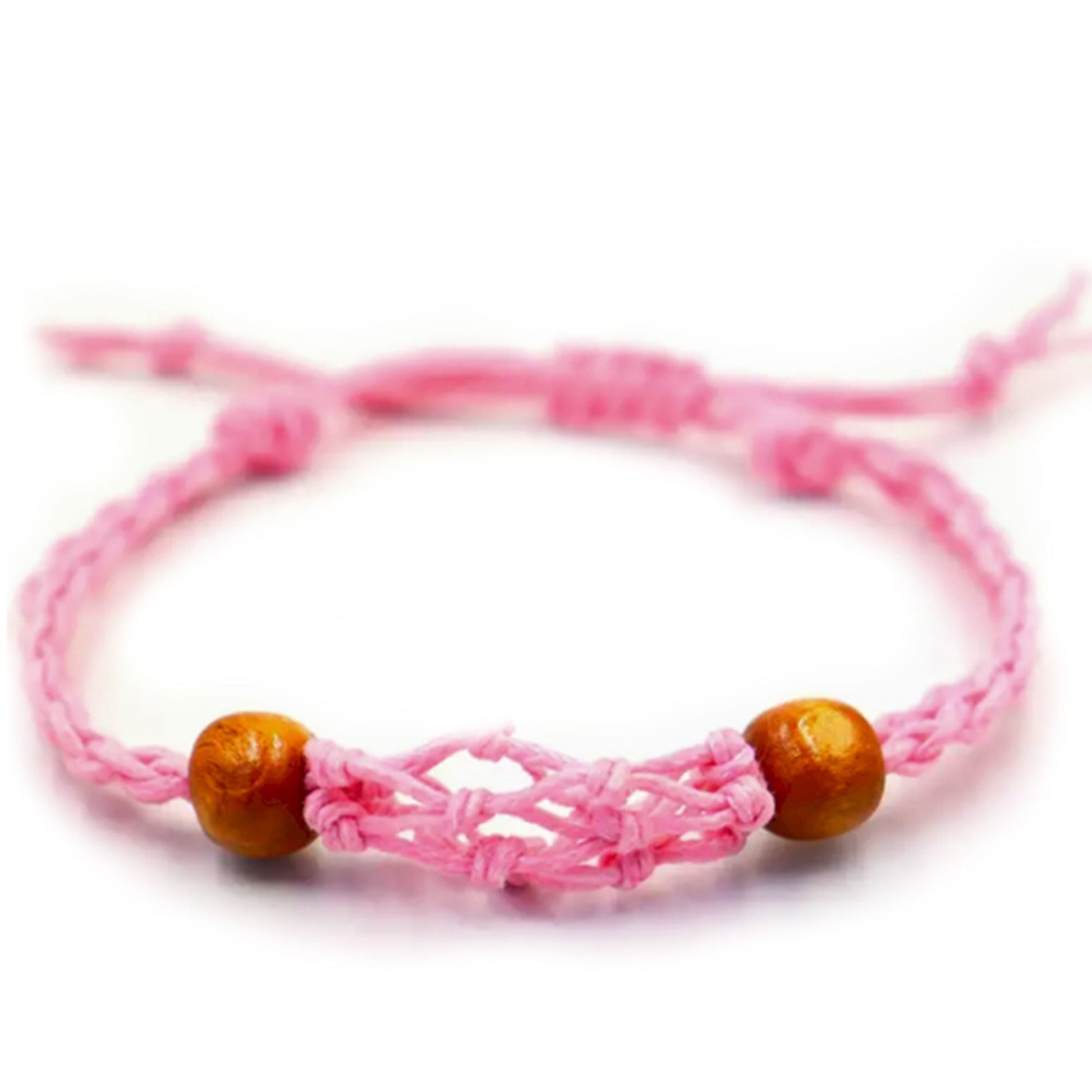 Gemstone Bracelet Cord - Pink - Luna Panther