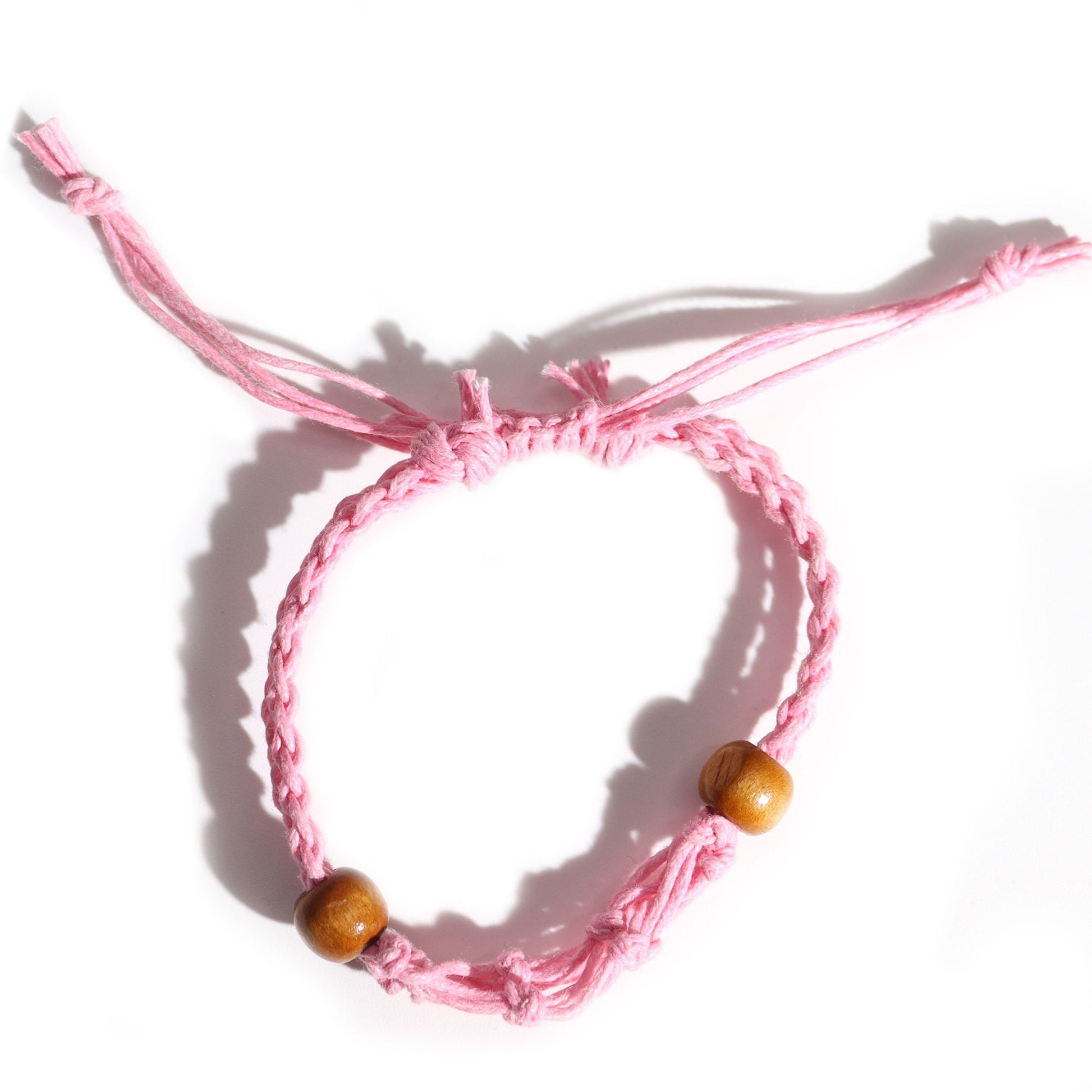 Gemstone Bracelet Cord - Pink - Luna Panther