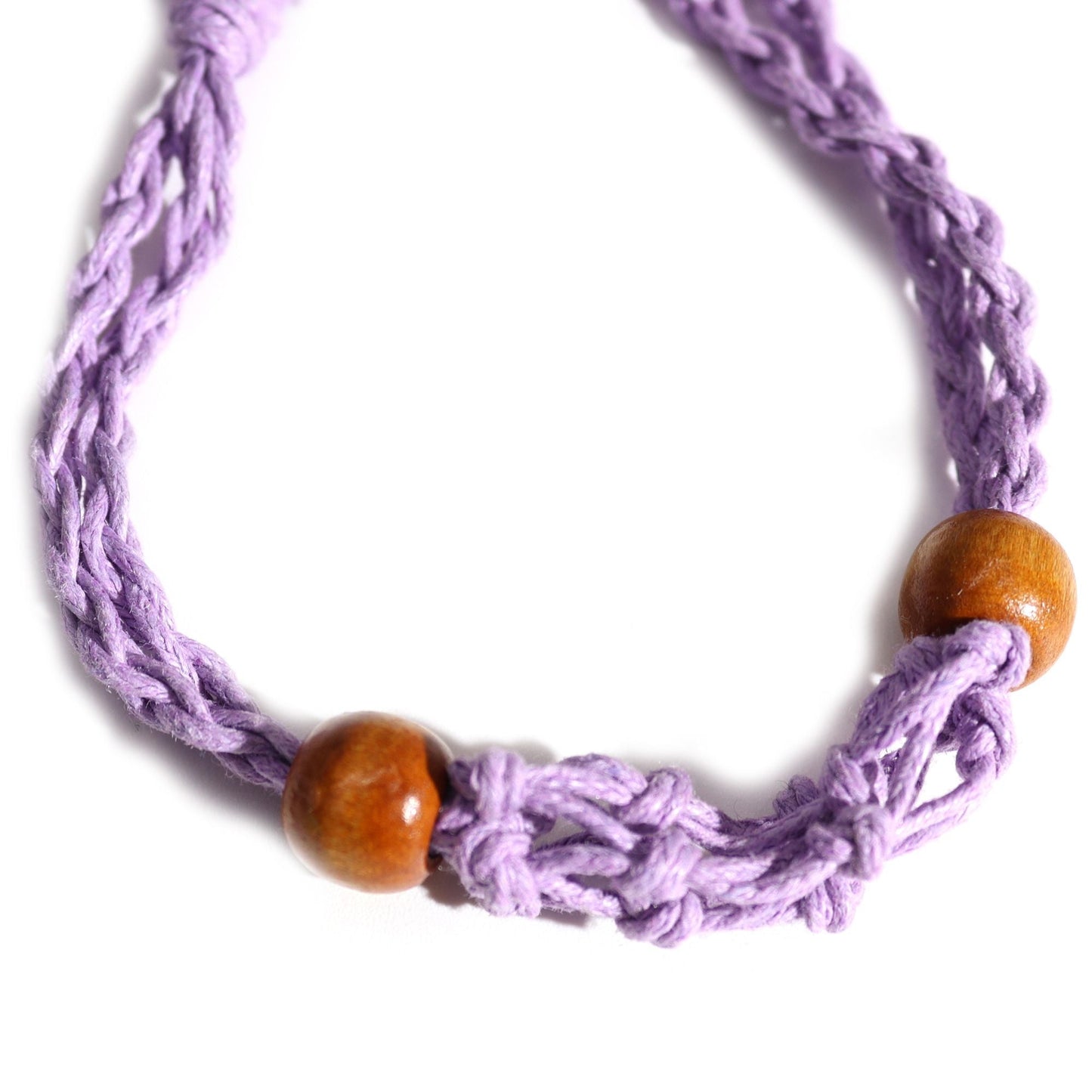Gemstone Bracelet Cord - Purple - Luna Panther