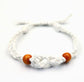 Gemstone Bracelet Cord - White - Luna Panther