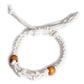 Gemstone Bracelet Cord - White - Luna Panther