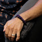Gemstone Double Power Bracelets - Amethyst - Luna Panther