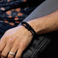 Gemstone Double Power Bracelets - Black Agate - Luna Panther