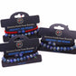 Gemstone Double Power Bracelets - Lapis Lazuli - Luna Panther