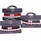 Gemstone Double Power Bracelets - Rose Quartz - Luna Panther