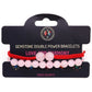 Gemstone Double Power Bracelets - Rose Quartz - Luna Panther