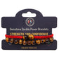Gemstone Double Power Bracelets - Tiger Eye - Luna Panther