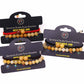Gemstone Double Power Bracelets - Yellow Aventurine - Luna Panther