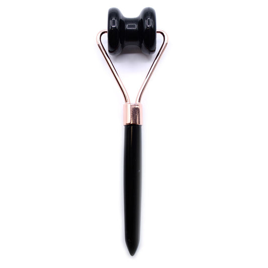 Gemstone Jawline Roller - Black Obsidian - Luna Panther