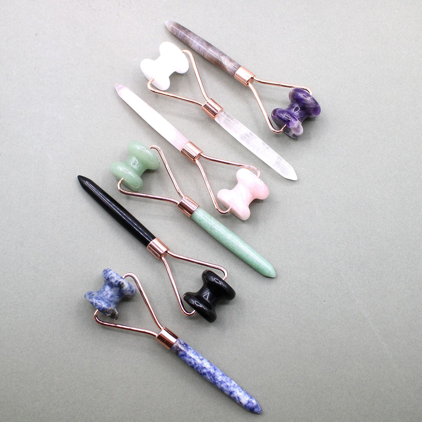 Gemstone Jawline Roller - Rose Quartz - Luna Panther