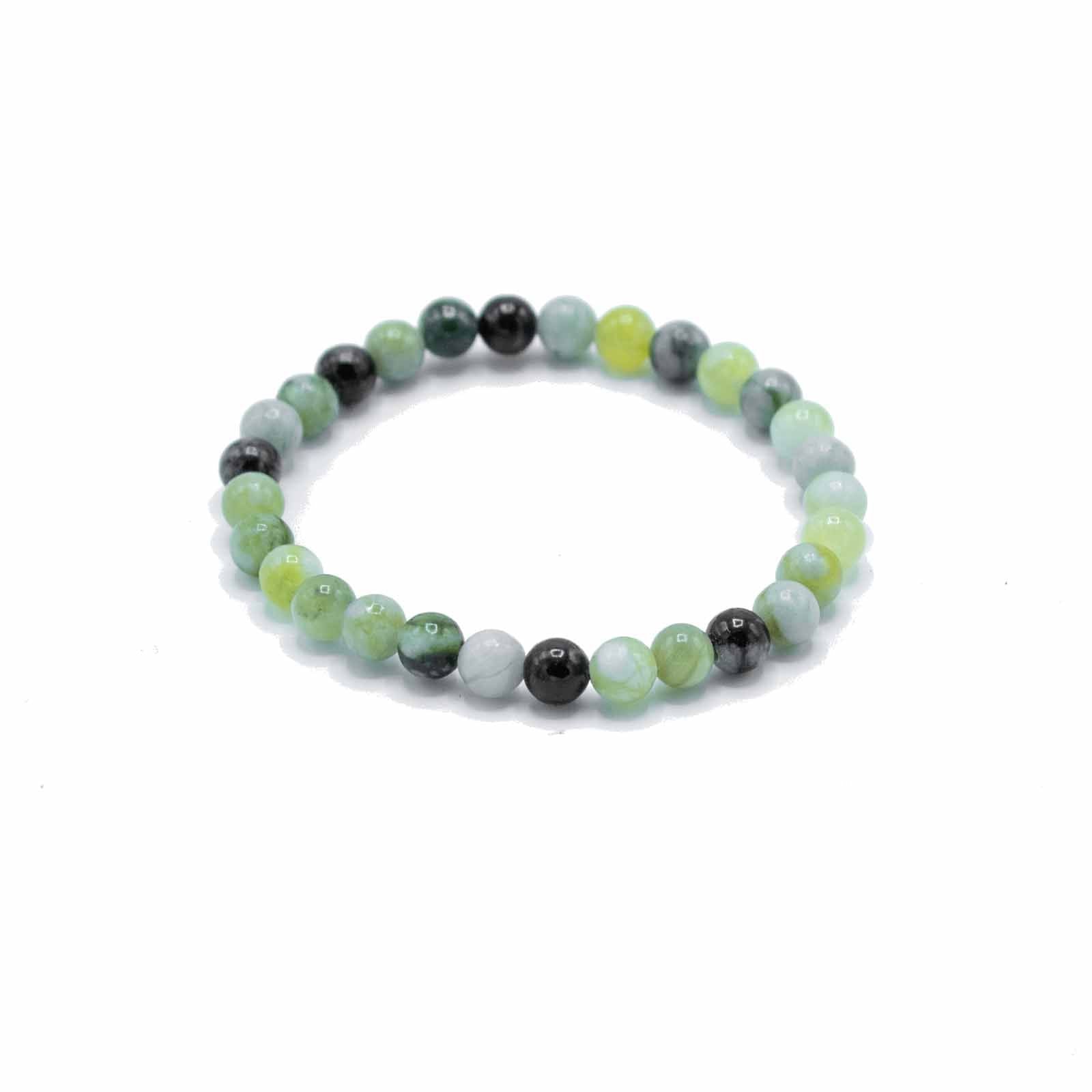 Gemstone Manifestation Bracelet - Olive Jade - Healing - Luna Panther