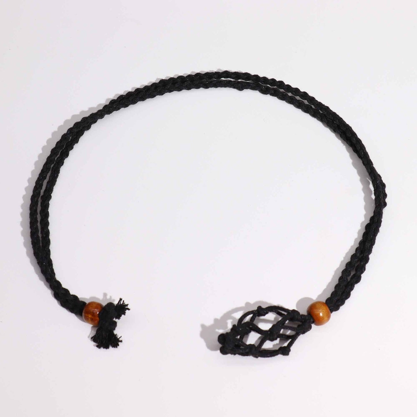 Gemstone Necklace Cord - Black - Luna Panther