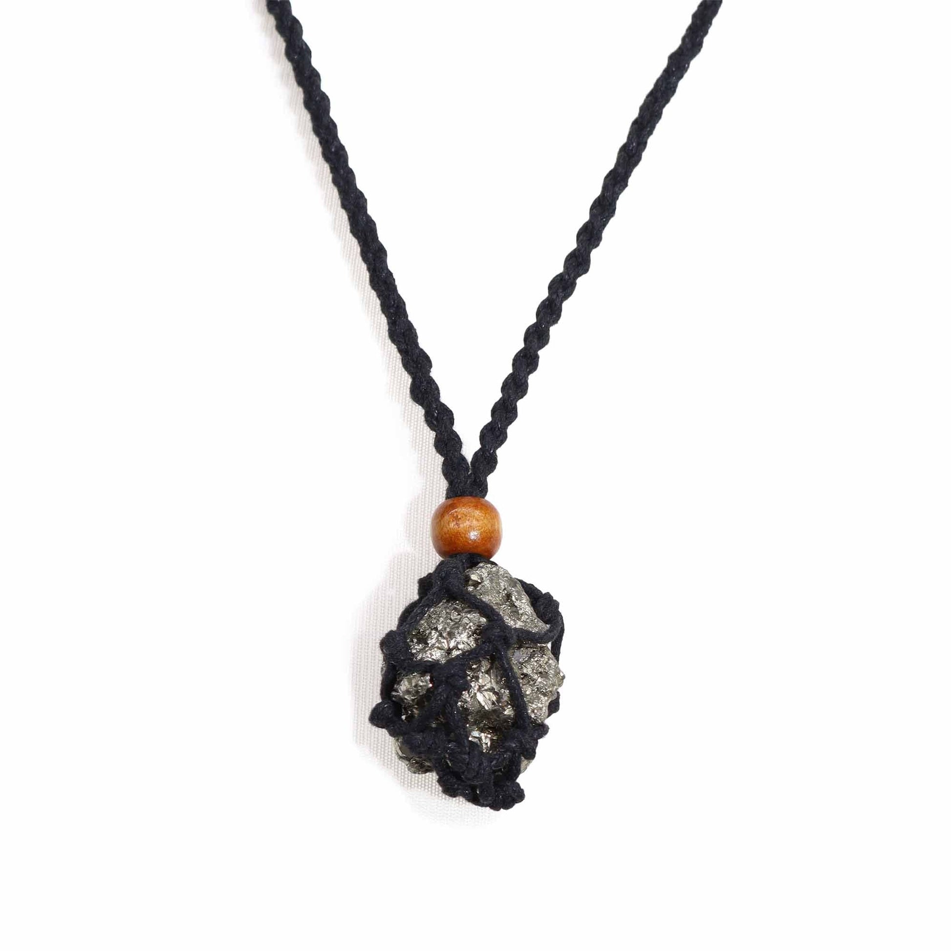 Gemstone Necklace Cord - Black - Luna Panther