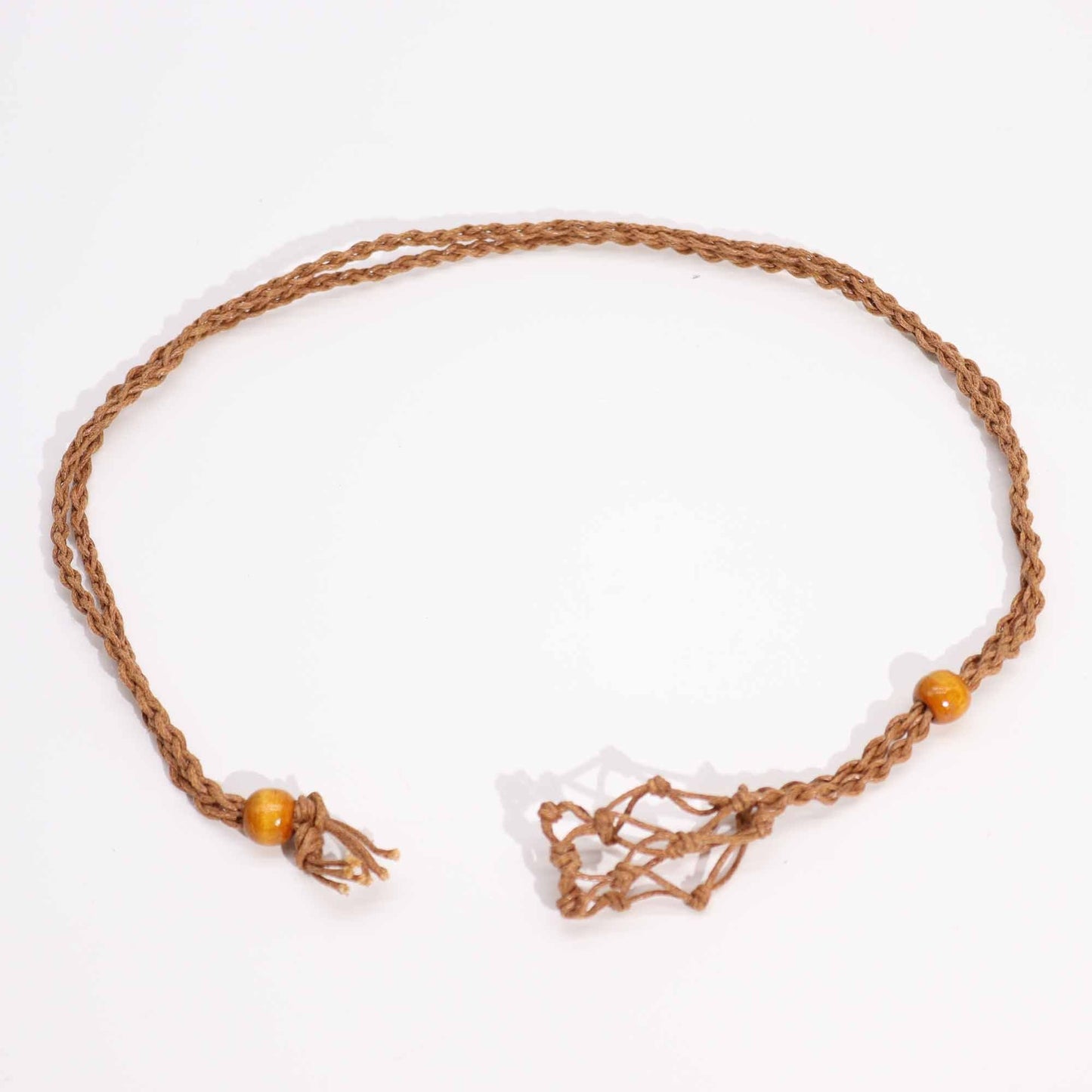 Gemstone Necklace Cord - Brown - Luna Panther