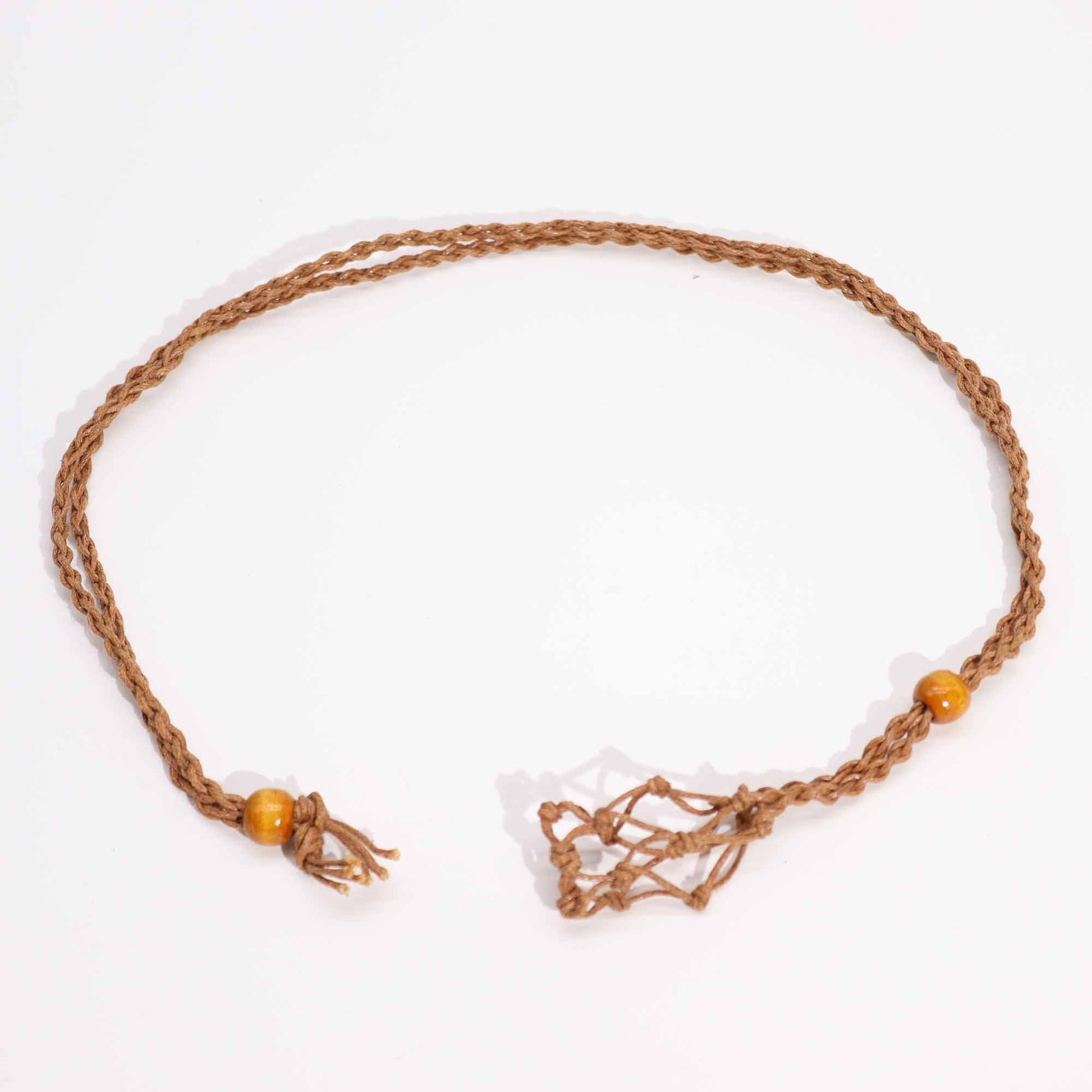 Gemstone Necklace Cord - Brown - Luna Panther