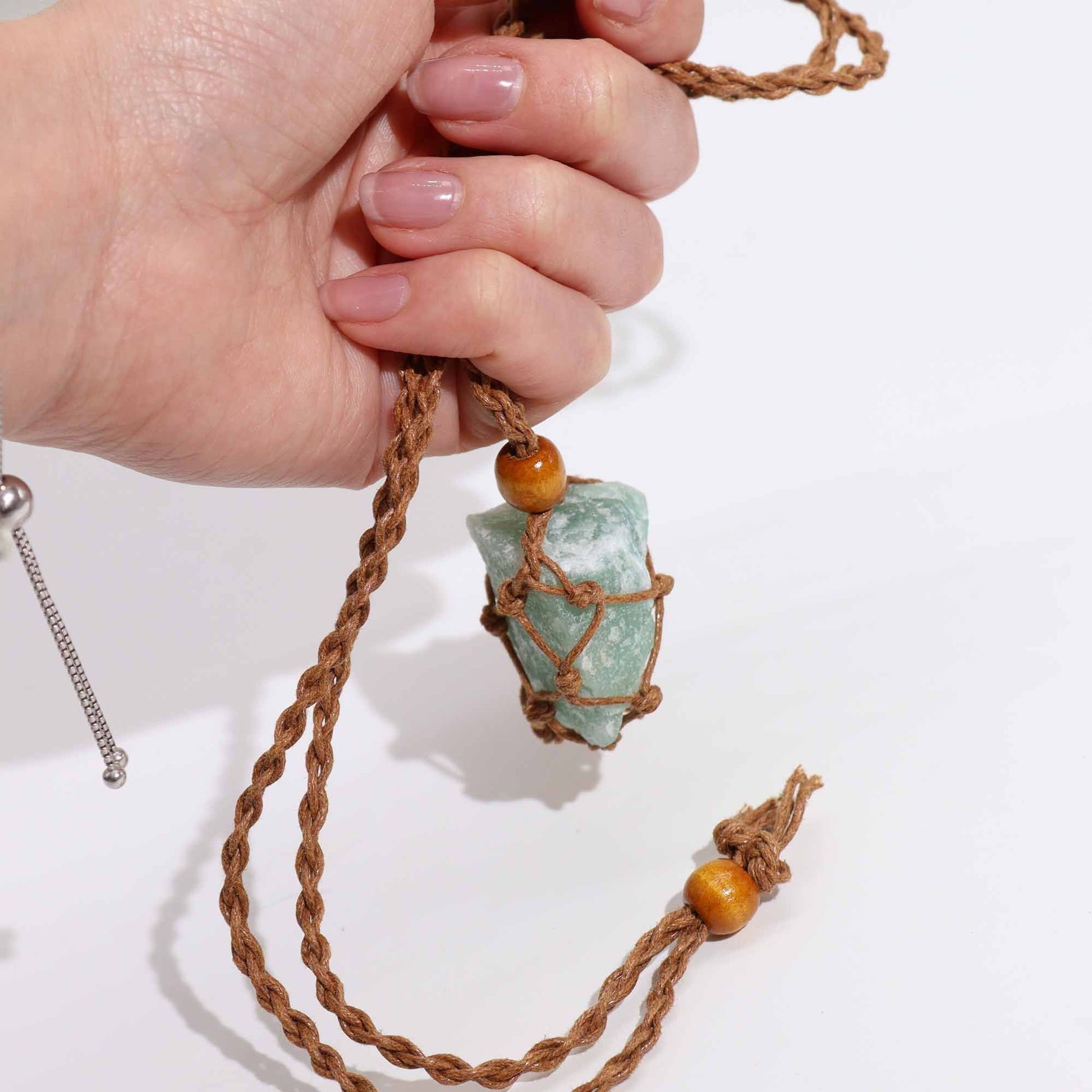 Gemstone Necklace Cord - Brown - Luna Panther