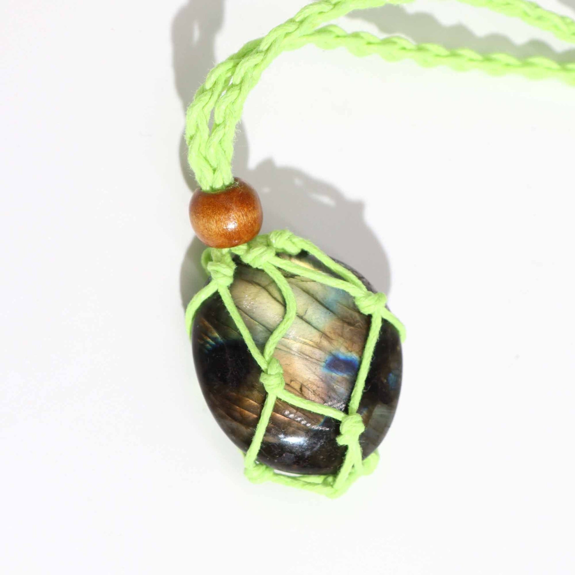 Gemstone Necklace Cord - Green - Luna Panther