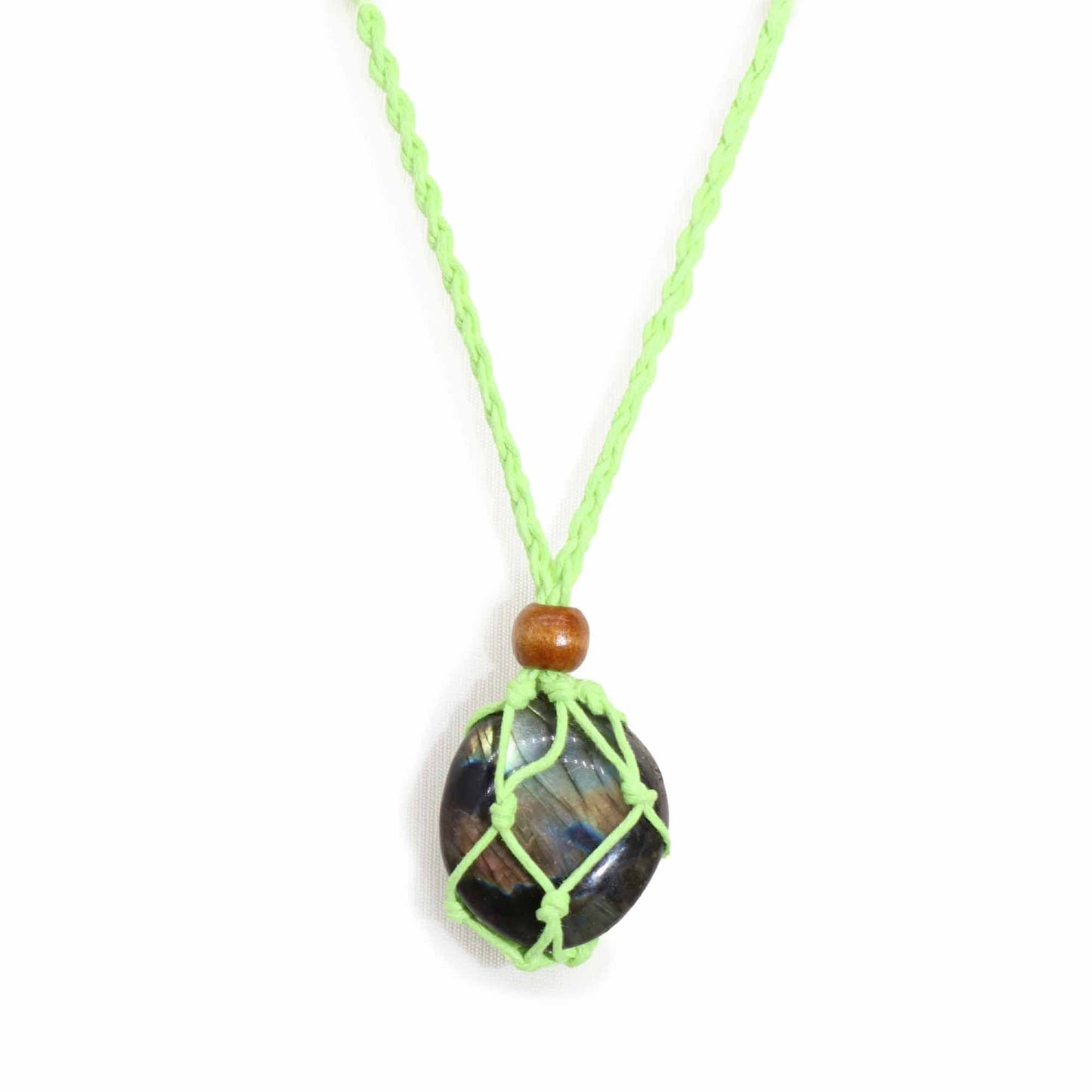 Gemstone Necklace Cord - Green - Luna Panther