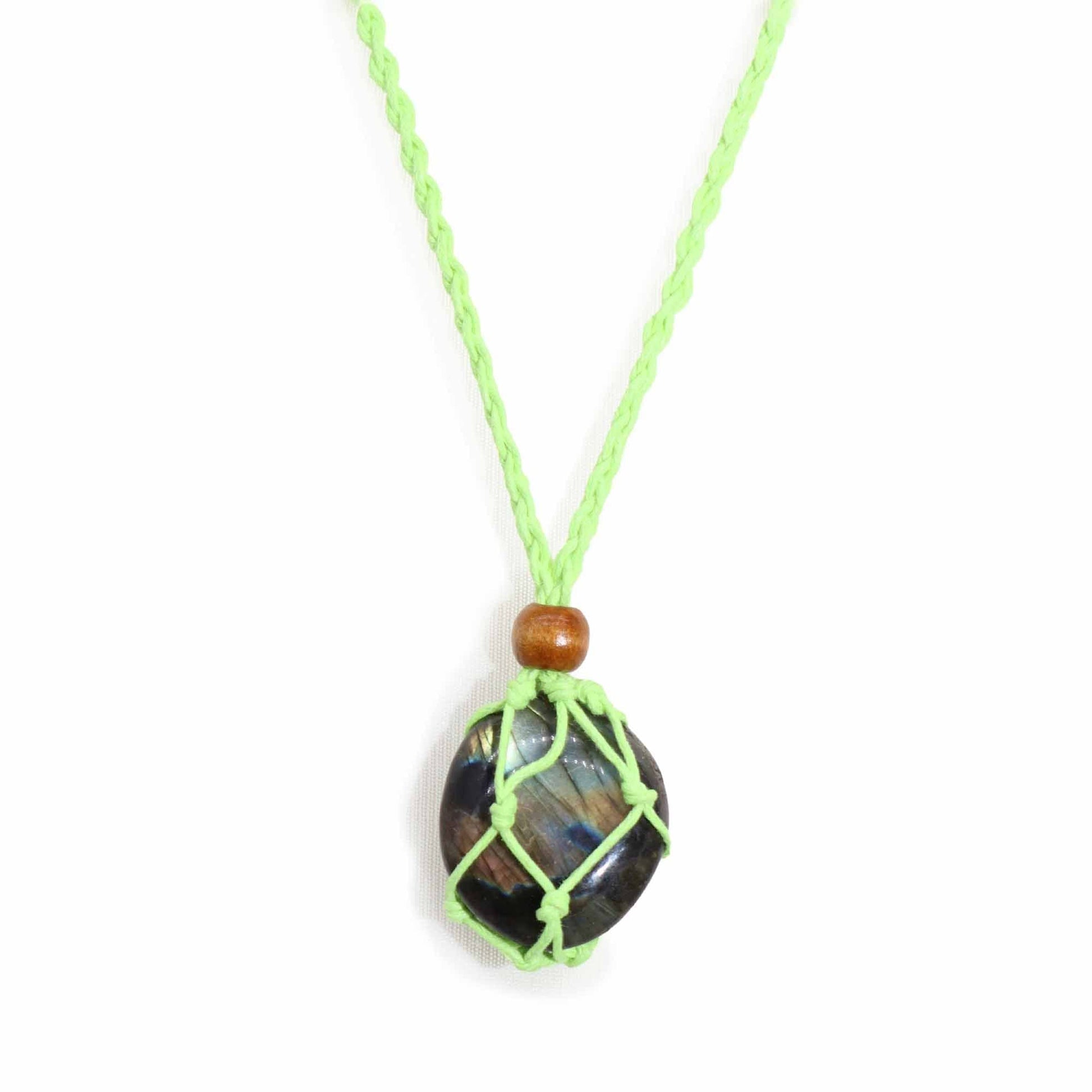 Gemstone Necklace Cord - Green - Luna Panther