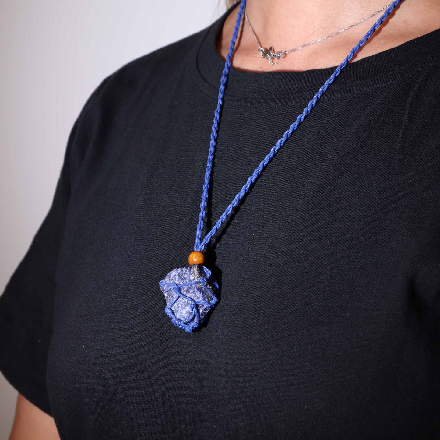 Gemstone Necklace Cord - Navy - Luna Panther