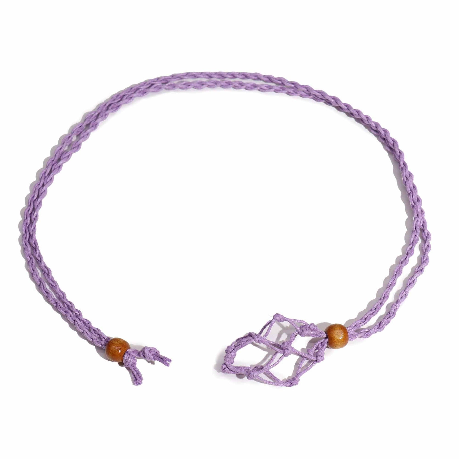 Gemstone Necklace Cord - Purple - Luna Panther