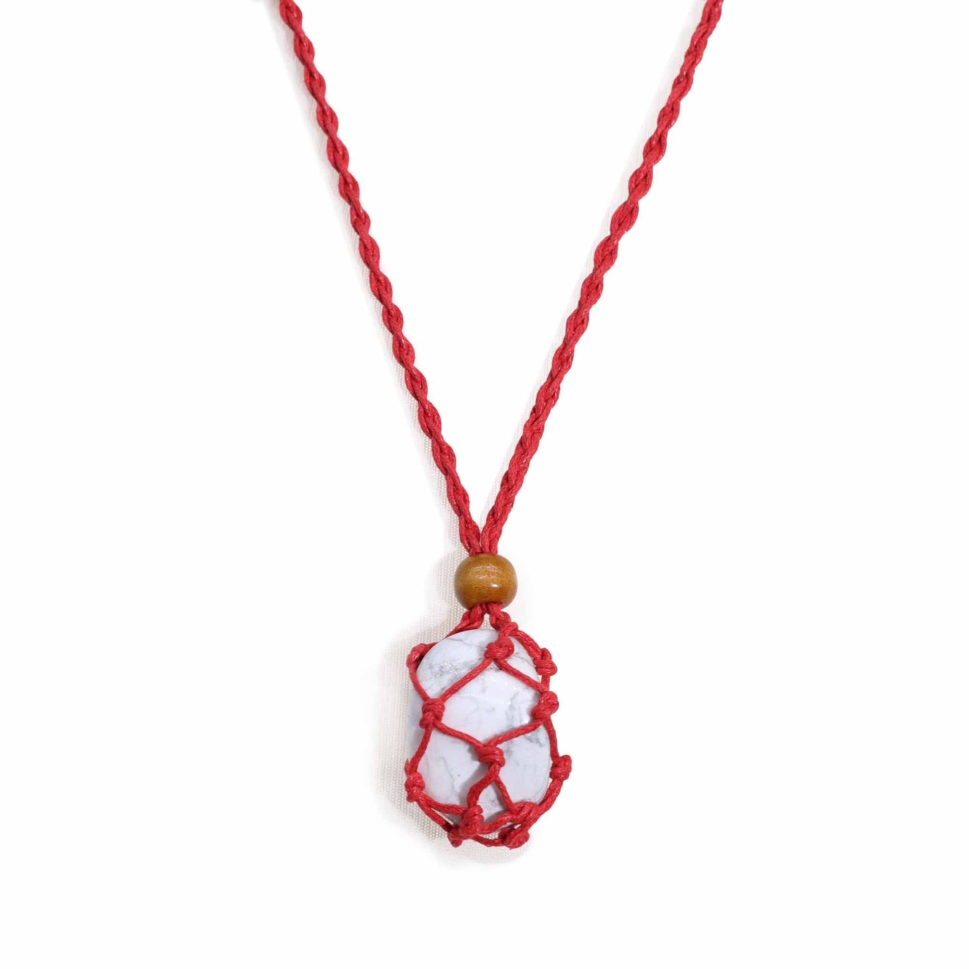 Gemstone Necklace Cord - Red - Luna Panther