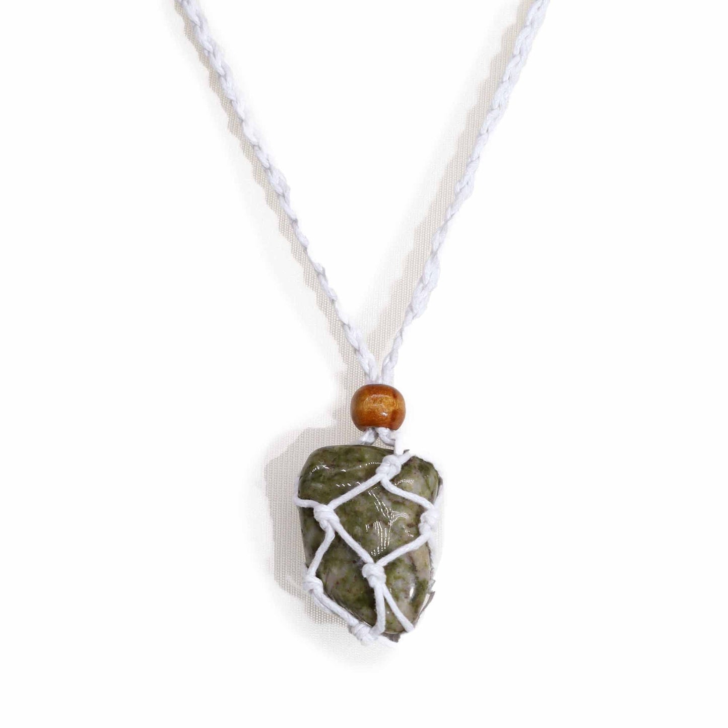 Gemstone Necklace Cord - White - Luna Panther