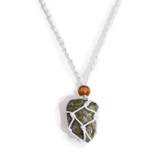 Gemstone Necklace Cord - White - Luna Panther