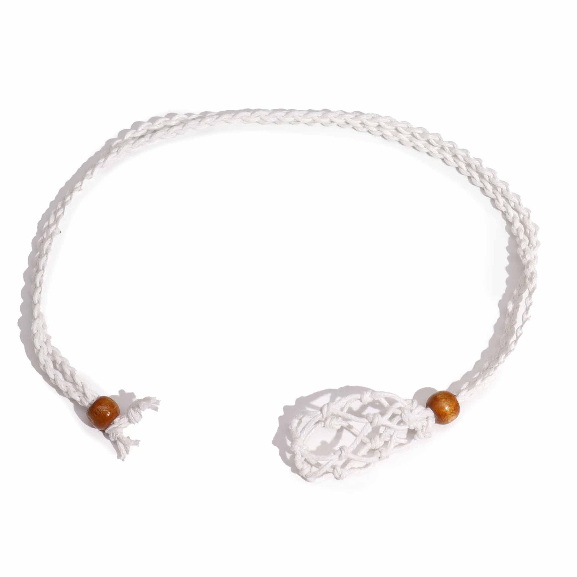 Gemstone Necklace Cord - White - Luna Panther