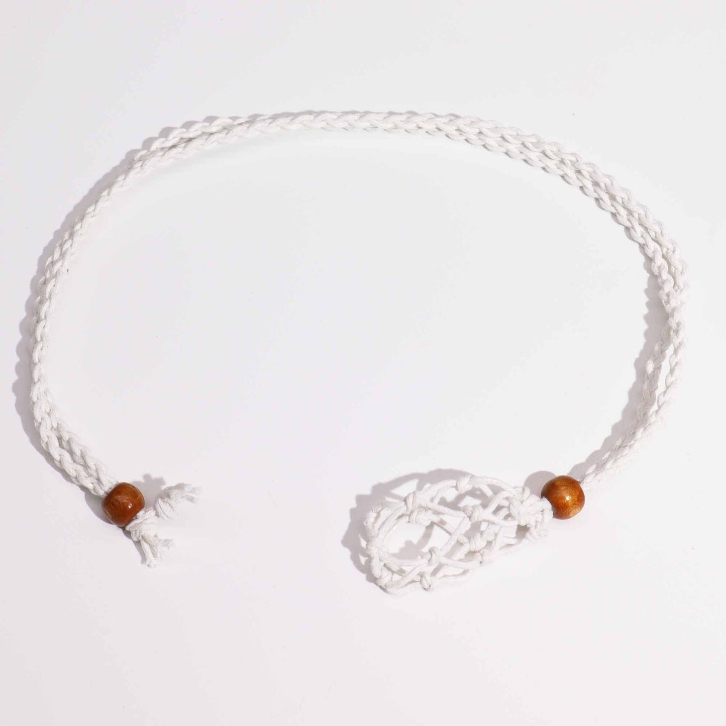 Gemstone Necklace Cord - White - Luna Panther