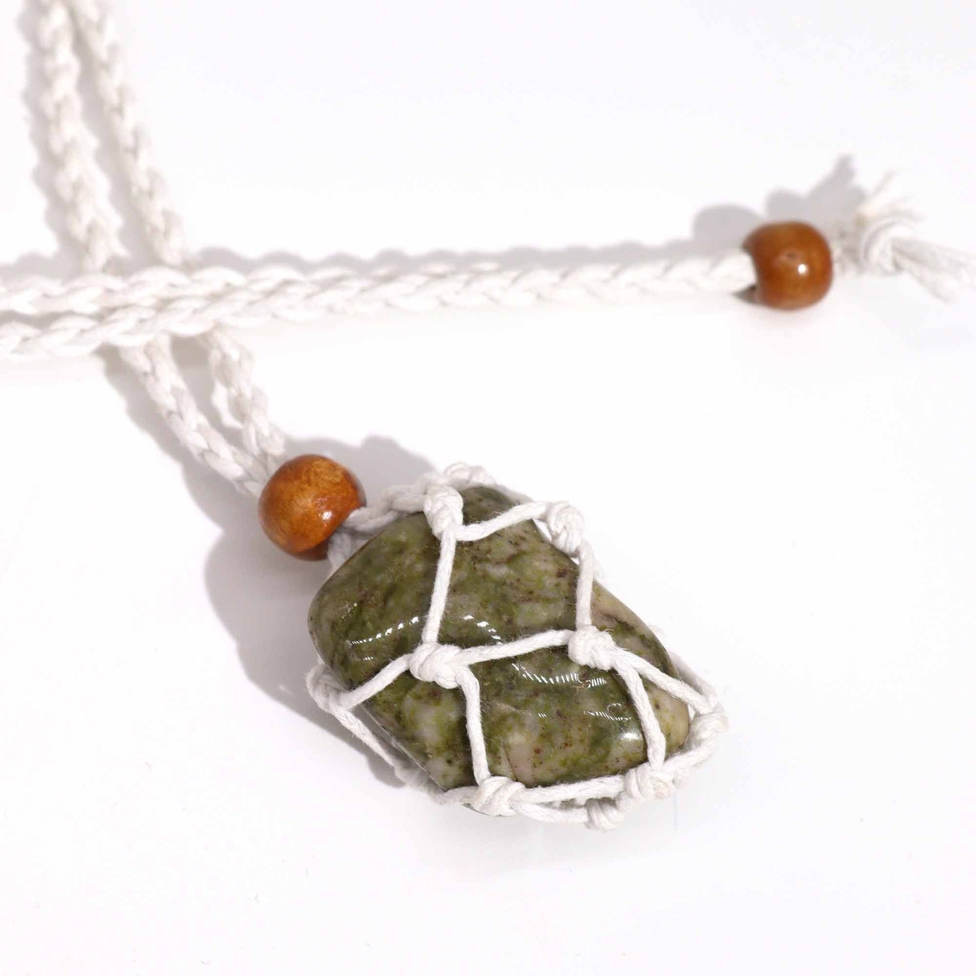 Gemstone Necklace Cord - White - Luna Panther