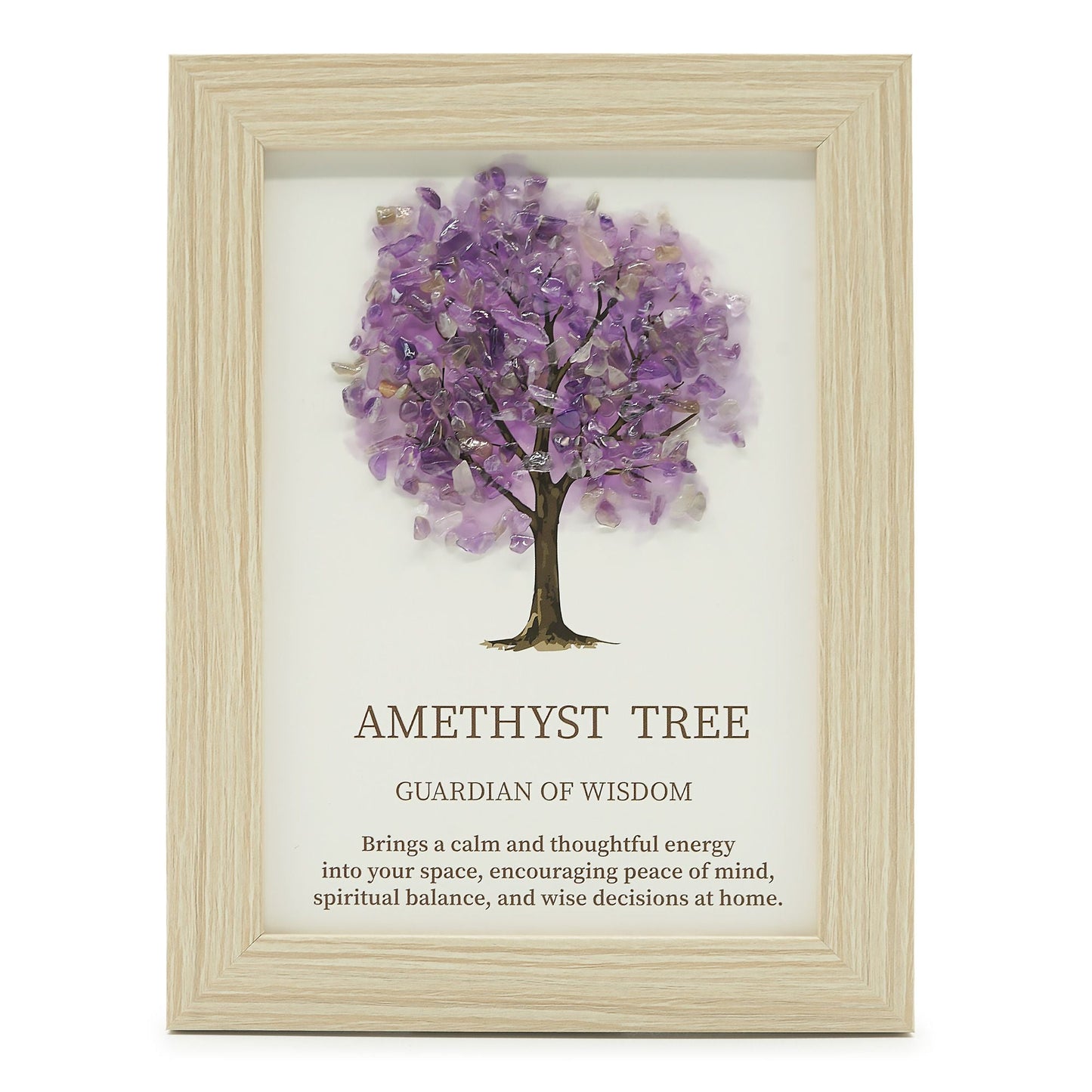 Gemstone Picture - Tree of Life - Amethyst (20x14.7x1cm) - Luna Panther